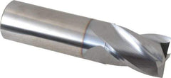 OSG - 3/4", 1" LOC, 3/4" Shank Diam, 3" OAL, 4 Flute, Solid Carbide Square End Mill - Single End, TiCN Finish, Spiral Flute, 30° Helix, Centercutting, Right Hand Cut, Right Hand Flute, Series 414 - Americas Industrial Supply