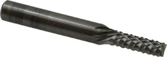 OSG - 3/16" Diam, 5/8" LOC, End Mill End, Solid Carbide Diamond Pattern Router Bit - Right Hand Cut, 2" OAL, 1/4" Shank Diam, Use on Fiberglass - Americas Industrial Supply