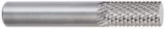 OSG - 3/16" Diam, 5/8" LOC, Plain End, Solid Carbide Diamond Pattern Router Bit - Right Hand Cut, 2" OAL, 1/4" Shank Diam, Use on Fiberglass - Americas Industrial Supply