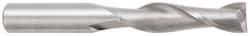 OSG - 1/4", 1-1/8" LOC, 1/4" Shank Diam, 3" OAL, 2 Flute, Solid Carbide Square End Mill - Single End, TiCN Finish, Spiral Flute, 30° Helix, Centercutting, Right Hand Cut, Right Hand Flute, Series 462 - Americas Industrial Supply