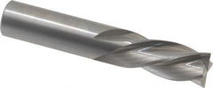 OSG - 5/8", 1-1/4" LOC, 5/8" Shank Diam, 3-1/2" OAL, 4 Flute, Solid Carbide Square End Mill - Single End, Uncoated, Spiral Flute, 30° Helix, Centercutting, Right Hand Cut, Left Hand Flute, Series 447 - Americas Industrial Supply