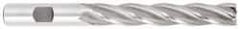 OSG - 1-1/4", 6" LOC, 1-1/4" Shank Diam, 8-1/2" OAL, 6 Flute, Cobalt Square End Mill - Single End, TiCN Finish, Spiral Flute, 30° Helix, Centercutting, Right Hand Cut, Right Hand Flute, Series 558 - Americas Industrial Supply