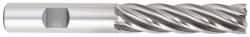 OSG - 1-1/2", 4" LOC, 1-1/4" Shank Diam, 6-1/2" OAL, 6 Flute, Cobalt Square End Mill - Single End, TiCN Finish, Spiral Flute, 30° Helix, Centercutting, Right Hand Cut, Right Hand Flute, Series 546 - Americas Industrial Supply