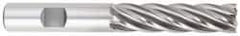 OSG - 1", 4" LOC, 1" Shank Diam, 6-1/2" OAL, 6 Flute, Cobalt Square End Mill - Single End, TiCN Finish, Spiral Flute, 30° Helix, Centercutting, Right Hand Cut, Right Hand Flute, Series 546 - Americas Industrial Supply