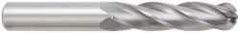 OSG - 5/8" Diam, 2-1/4" LOC, 4 Flute Solid Carbide Ball End Mill - TiAlN Finish, Single End, 5" OAL, 5/8" Shank Diam, Spiral Flute - Americas Industrial Supply