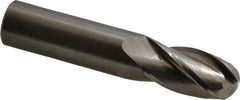 OSG - 20mm Diam, 38mm LOC, 4 Flute Solid Carbide Ball End Mill - Uncoated, Single End, 102mm OAL, 20mm Shank Diam, Spiral Flute - Americas Industrial Supply