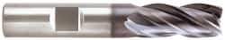 Niagara Cutter - 16mm, 32mm LOC, 16mm Shank Diam, 93mm OAL, 4 Flute, Solid Carbide Square End Mill - Single End, AlTiN Finish, Spiral Flute, Variable° Helix, Centercutting, Right Hand Cut, Right Hand Flute, Series STS430M - Americas Industrial Supply