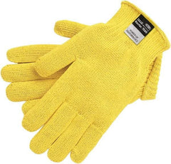 MCR Safety - Size M, Kevlar Cut Resistant Gloves - Knit Wrist, Yellow, Paired - Americas Industrial Supply