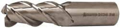 Accupro - 1", 2" LOC, 1" Shank Diam, 4-1/2" OAL, 3 Flute, Powdered Metal Square End Mill - Single End, Uncoated, Spiral Flute, 45° Helix, Centercutting, Right Hand Cut, Right Hand Flute - Americas Industrial Supply