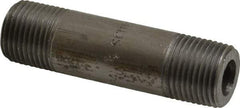 Value Collection - Schedule 160, 1/2" Diam x 3" Long Black Pipe Nipple - Threaded - Americas Industrial Supply