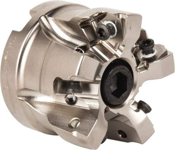 Seco - 5 Inserts, 2" Cut Diam, 3/4" Arbor Diam, 0.295" Max Depth of Cut, Indexable Square-Shoulder Face Mill - 0/90° Lead Angle, 1.57" High, XNEX 0806.. Insert Compatibility, Through Coolant, Series Square 6 - Americas Industrial Supply