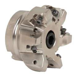 Seco - 6 Inserts, 2-1/2" Cut Diam, 3/4" Arbor Diam, 0.295" Max Depth of Cut, Indexable Square-Shoulder Face Mill - 0/90° Lead Angle, 1.57" High, XNEX 0806.. Insert Compatibility, Through Coolant, Series Square 6 - Americas Industrial Supply