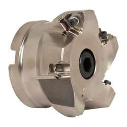 Seco - 5 Inserts, 3" Cut Diam, 1" Arbor Diam, 0.295" Max Depth of Cut, Indexable Square-Shoulder Face Mill - 0/90° Lead Angle, 1.97" High, XNEX 0806.. Insert Compatibility, Through Coolant, Series Square 6 - Americas Industrial Supply