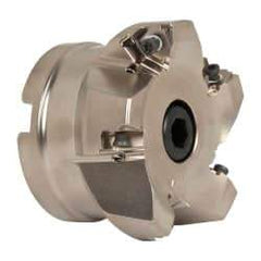 Seco - 5 Inserts, 3" Cut Diam, 1" Arbor Diam, 0.295" Max Depth of Cut, Indexable Square-Shoulder Face Mill - 0/90° Lead Angle, 1.97" High, XNEX 0806.. Insert Compatibility, Through Coolant, Series Square 6 - Americas Industrial Supply