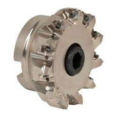 Seco - 11 Inserts, 4" Cut Diam, 1-1/2" Arbor Diam, 0.295" Max Depth of Cut, Indexable Square-Shoulder Face Mill - 0/90° Lead Angle, 1.97" High, XNEX 0806.. Insert Compatibility, Through Coolant, Series Square 6 - Americas Industrial Supply