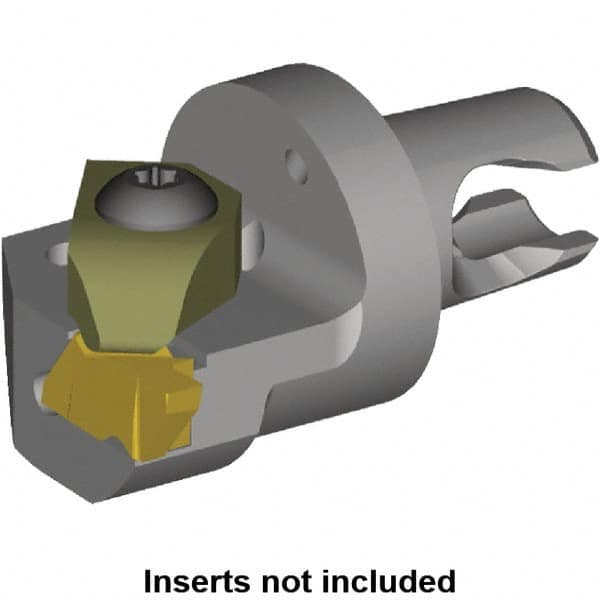 Kennametal - NG2L Insert, 20mm Head Length, Modular Grooving Cutting Unit Head - Right Hand Cut, System Size KM2016, Through Coolant, Series Micro Top Notch - Americas Industrial Supply