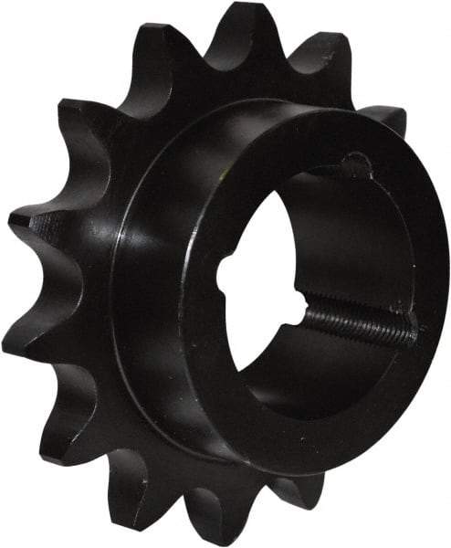 U.S. Tsubaki - 13 Teeth, 5/8" Chain Pitch, Chain Size 50, Taper Lock Sprocket - 1" Bore Diam, 2.91" Outside Diam - Americas Industrial Supply