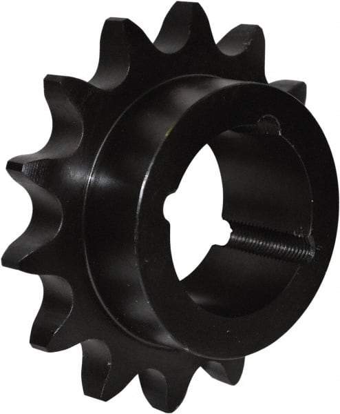 U.S. Tsubaki - 24 Teeth, 1/2" Chain Pitch, Chain Size 40, Taper Lock Sprocket - 1-11/16" Bore Diam, 4.098" Outside Diam - Americas Industrial Supply