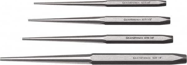 GearWrench - 4 Piece, 1/8 to 1/4", Drift Punch Set - Americas Industrial Supply