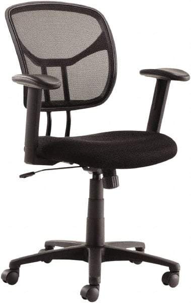 OIF - 41-1/8" High Task Chair - 25" Wide x 26" Deep, Mesh Seat, Black - Americas Industrial Supply