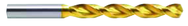 8.8mm Dia. - Powdered Metal Parabolic Jobber Drill-130° Point-TiN - Americas Industrial Supply