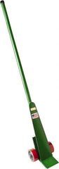 Fairbanks - 4,600 Lbs. Load Limit 6 Ft. Long Pry Bar Lever Dolly - 6 Inches Wide x 3.5 Inch Deep Nose, Oak Wood Handle, Polyurethane Mold on to Cast Center Wheels - Americas Industrial Supply