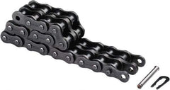 U.S. Tsubaki - 5/8" Pitch, ANSI 50, Solid Roller Chain - Chain No. 50, 8,240 Lb. Capacity, 0.4" Roller Diam, 3/8" Roller Width - Americas Industrial Supply