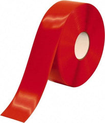 PRO-SAFE - Red Solid Color PVC Tape - 3" Wide x 100' Long x 50 mil Thick, General Traffic - Americas Industrial Supply