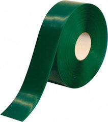 PRO-SAFE - Green Solid Color PVC Tape - 3" Wide x 100' Long x 50 mil Thick, General Traffic - Americas Industrial Supply