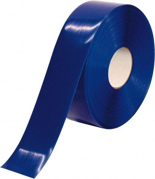 PRO-SAFE - Blue Solid Color PVC Tape - 3" Wide x 100' Long x 50 mil Thick, General Traffic - Americas Industrial Supply