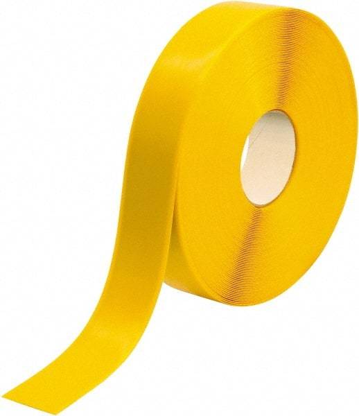 PRO-SAFE - Yellow Solid Color PVC Tape - 2" Wide x 100' Long x 50 mil Thick, General Traffic - Americas Industrial Supply