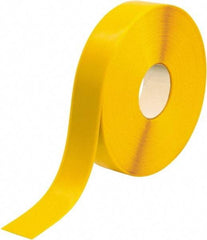 PRO-SAFE - Yellow Solid Color PVC Tape - 2" Wide x 100' Long x 50 mil Thick, General Traffic - Americas Industrial Supply