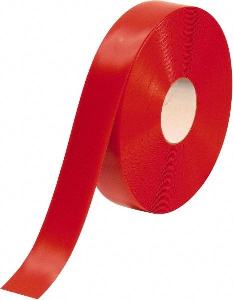 PRO-SAFE - Red Solid Color PVC Tape - 2" Wide x 100' Long x 50 mil Thick, General Traffic - Americas Industrial Supply