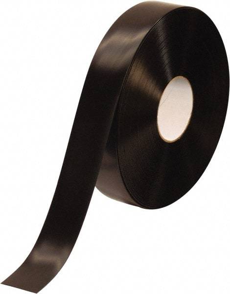 PRO-SAFE - Black Solid Color PVC Tape - 2" Wide x 100' Long x 50 mil Thick, General Traffic - Americas Industrial Supply