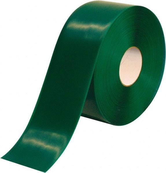 PRO-SAFE - Green Solid Color PVC Tape - 4" Wide x 100' Long x 50 mil Thick, General Traffic - Americas Industrial Supply