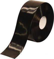 PRO-SAFE - Black Solid Color PVC Tape - 4" Wide x 100' Long x 50 mil Thick, General Traffic - Americas Industrial Supply