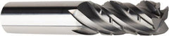 American Tool Service - 5/8", 4 Flute, Single End, Solid Carbide, 0.04" Corner Radius End Mill - 3-1/2" OAL, Right Hand Flute, 1-1/2" LOC, Right Hand Cut - Americas Industrial Supply