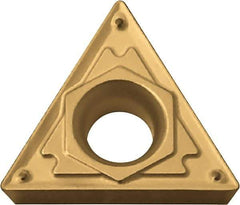 Kyocera - TCMT21.52 HQ Grade CA4515 Carbide Turning Insert - TiCN/Al2O3 Finish, 60° Triangle, 1/4" Inscr Circle, 3/32" Thick, 1/32" Corner Radius - Americas Industrial Supply