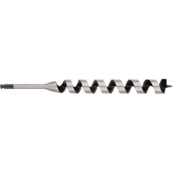 Irwin - 1-3/8", 3/8" Diam Hex Shank, 17" Overall Length with 15" Twist, Ship Auger Bit - Americas Industrial Supply