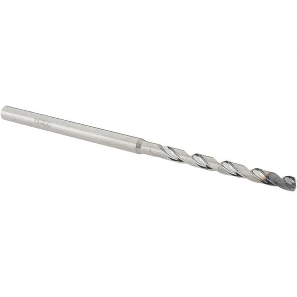 Walter-Titex - 2.5mm, 140° Point, Solid Carbide Micro Drill Bit - 67mm OAL, 29mm Flute Length, 3mm Shank Diam, Series A6489AMP - Americas Industrial Supply