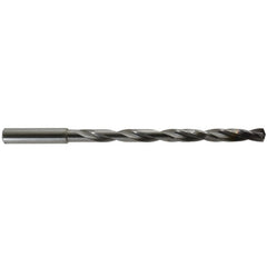 7.6 mm Dia. × 8 mm Shank × 108 mm Flute Length × 146 mm OAL, 12xD, 140°, nano-FIREX, 2 Flute, Coolant Thru, Round Solid Carbide Drill - Americas Industrial Supply
