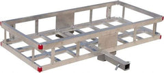 Erickson Manufacturing - Aluminum Cargo Carrier - 22-1/2" Wide x 49" Long, Silver, For Use with 2" Receivers - Americas Industrial Supply