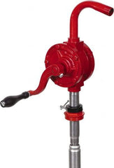 PRO-LUBE - Oil & Fuel Lubrication 0.07 Gal/Turn Flow Cast Iron Rotary Hand Pump - For 15 to 55 Gal Container - Americas Industrial Supply