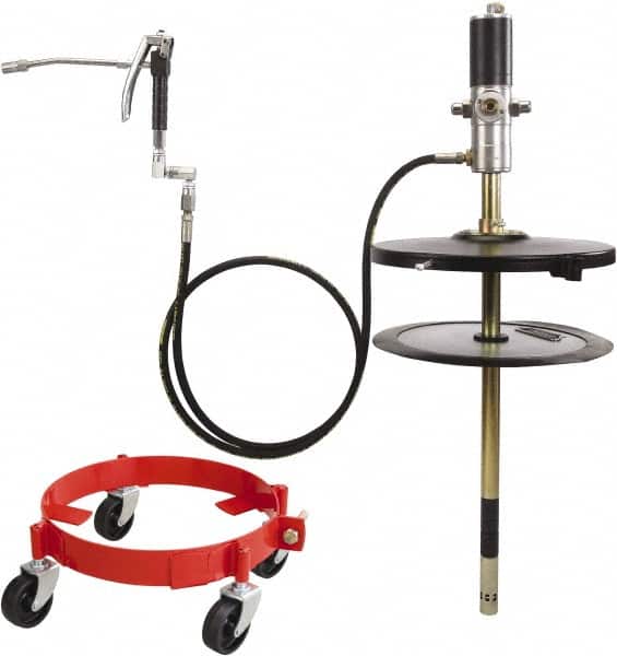 PRO-LUBE - Grease Lubrication 38.8 oz/min Flow Aluminum & Steel Air-Operated Pump - For 25 to 50 Lb Container - Americas Industrial Supply