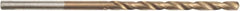 Irwin - 1/16" 135° High Speed Steel Jobber Drill - TiN Finish, Spiral Flute, Straight Shank, 1-7/8" OAL, Split Point - Americas Industrial Supply