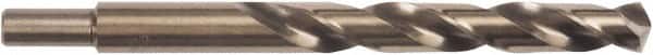 Irwin - 31/64" 135° High Speed Steel Jobber Drill - Oxide Finish, Spiral Flute, Straight Shank, 5-7/8" OAL, Split Point - Americas Industrial Supply