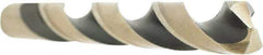 Irwin - 13/32" 135° High Speed Steel Jobber Drill - Oxide/Gold Finish, Spiral Flute, Straight Shank, 5-1/4" OAL, Split Point - Americas Industrial Supply