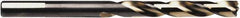 Irwin - 1/2" 135° High Speed Steel Jobber Drill - Oxide/Gold Finish, Spiral Flute, Straight Shank, 6" OAL - Americas Industrial Supply