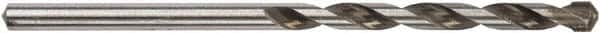 Irwin - 3/16" 135° Carbide-Tipped Jobber Drill - Oxide Finish, Spiral Flute, Straight Shank, 3-3/4" OAL, Split Point - Americas Industrial Supply