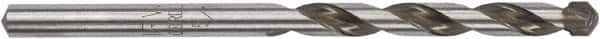 Irwin - 5/16" 135° Carbide-Tipped Jobber Drill - Oxide Finish, Spiral Flute, Straight Shank, 4-3/4" OAL, Split Point - Americas Industrial Supply